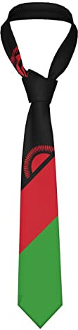 Tie Malawi-Flaggenemblem, Schlips Schmutzabweisend Krawattenschal Elegant Hochzeit Krawatte Für Party Business Festliche