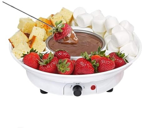 Fondue de chocolate, máquina de fuente de chocolate, calentamiento automático a temperatura constante, bandejas para servir desmontables, fáciles de instalar y almacenar, adecuadas para fiestas