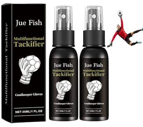 ZhongShuang 2 Stück Grip Spray Torwarthandschuhe,Antislip Sticky Spray Für Handschuhe,Goalkeeper Gloves Anti Rutsch Spray, Verbessern Sie Die Griffigkeit Von Handschuhen（30ml ）