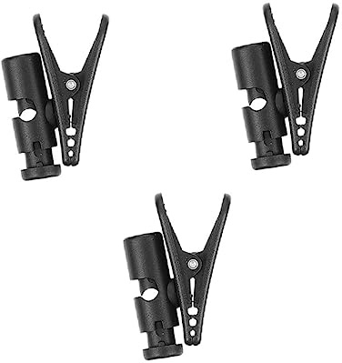 SHINEOFI 3piezas Clip Para Auriculares Negro Soporte Para Cables De Auriculares Accesorio Para Micrófono Para Organizar Cables Estudio o Trabajo