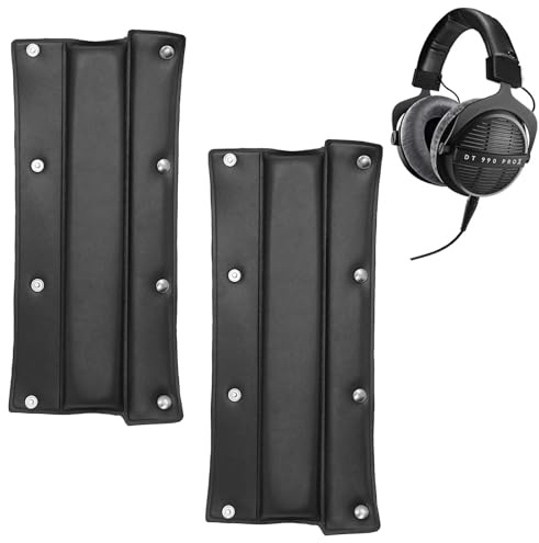 Bandeau de Remplacement à Boutons, 2 Coussin pour Aerre Tête, Protecteur de Coussinet de Bandeau Housse Casque, pour T70P T5P T1 DT990 DT880 DT770PRO et Autres