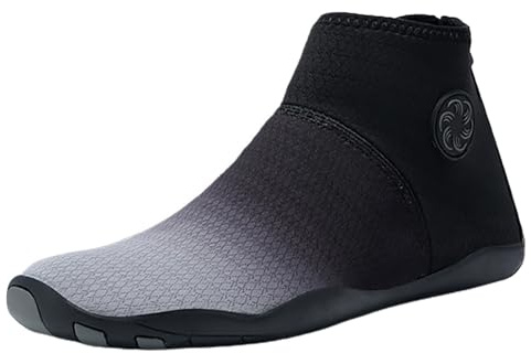 Generisch Outdoor-Strandschuhe Paar Schwimmschuhe Mid Top Tauchschuhe Watschuhe Flussverfolgung Driftschuhe Fitnessschuhe (Grey, 46)