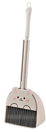 Zanthicia Ensemble de Jeu de Nettoyage pour Enfants, Pelle à poussière et balayette, Jouet pour Petit ménage, Ensemble Nettoyage pour Enfants, C