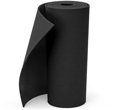 Filz 3mm Meterware 40×250 cm, Filzstoff Meterware 3 mm Dick, Filzrolle Schwarz, Filzmatte Polyester,Filz stoff Filzmatten zum Zuschneiden für DIY bastelfilz Nähen Stickfilz Schutz Weihnachtsfilz