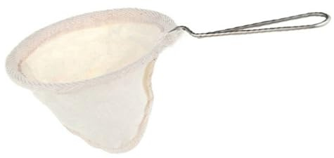 Toyvian Bolsa de Filtro de Café Reutilizable Franela con Mango Acero Inoxidable, Colador de Café y Té Ecológico para Cafeteras de Goteo, Filtro Lavable y Resistente, Adecuado para Hogar