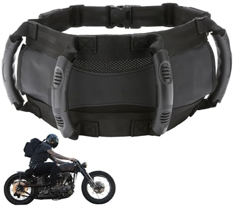 Motorcycle Passenger Handles Adjustable Passenger Safety Belt Grip Grab Handle for Home Motorcycle Motocross ATV Scooter Snowmobile