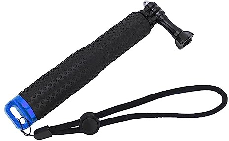 Perche à Selfie Universelle en Alliage d'aluminium de 9 Pouces pour caméra de Sport d'action, téléphone Portable, poignée antidérapante réglable légère et Durable pour Les Voyages (Bleue)