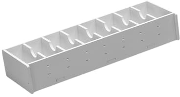 Oshhni Organizador de tarjetas de visita, 8 compartimentos, compacto, caja para tarjetas de índice, contenedor resistente multiusos, organizador de