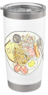 Full English Breakfast Stainless Steel Insulated Tumbler