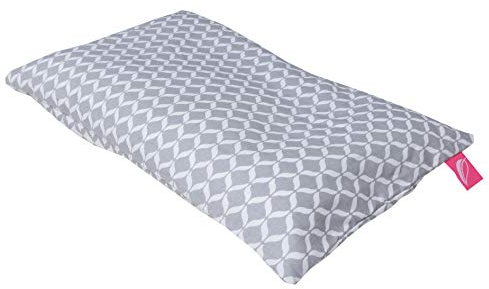 Motherhood Kinderkopfkissen 35x40cm -Öko Tex Standard 100 - inkl. abnehmbarem Bezug aus 100% Baumwolle - grau Classics, 049/138, 30 x 45 cm