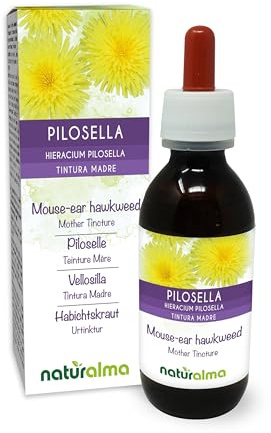 Vellosilla (Hieracium pilosella) hierba Tintura Madre sin alcohol Naturalma - Extracto líquido gotas 120 ml - Complemento alimenticio - Vegano