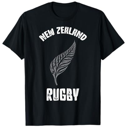 Neuseeland Rugby Shirt Maori Inspiriert Kiwi & Silberfarn T-Shirt