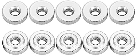 Dadi ad alette Nurled, 10Pcs GB807 M3 M4 M5 M6 M8 M10 Dadi a mano zigrinata dado zigrinato(M5（10pcs）)