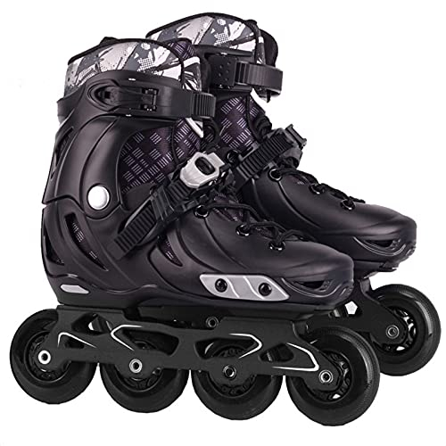 Rollschuhe Mädchen,Rollschuhe Kinder Verstellbar,Inline Skates Kinder,Inline Skates Kinder Verstellbar,Quad Skate Rollschuhe,Schuhe Mit Rollen,Inline Skates Verstellbar,Schwarz-39-41