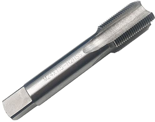 Aokus 24 mm 24 x 1,5 HSS metrisches Gewindebohrer Rechtsgewinde M24 x 1,5 mm Steigung