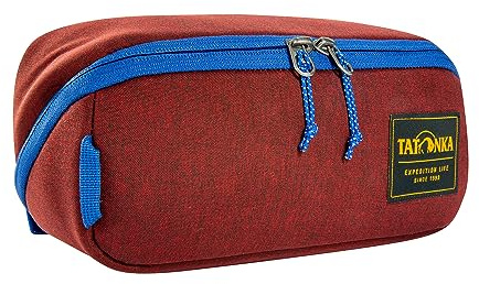 Tatonka Kulturbeutel Square Zip Pouch M (2L) - Aufklappbare Waschtasche mit 2 Reißverschluss-Netztaschen PFC/PFAS-frei - 10 x 25 x 9 cm