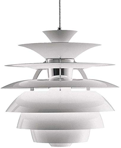 NSXBY Einfacher Moderner Tannenzapfen-kronleuchter,Designer-schlafzimmer-kronleuchter,Beleuchtung Im Esszimmer,Wohnzimmerleuchten,Showroom-leuchten,Villenleuchten,Leuchten Für Bekleidung-Weiß. 40cm