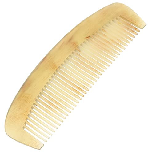FRCOLOR Ox Horn Comb for Women Anti-static Portable Hair Smoothing Tool Fine Detailing Travel-Friendly Size Promotes Circulation Random Color