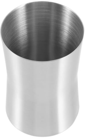 Gobelet de Salle de Bain Léger et Compact Argenté en Acier Inoxydable | Finition Polie, Bord Lisse, Usage Multifonction, Ne Se Casse Pas Facilement, pour Salle de Bain