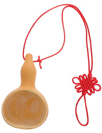 Alipis 2pcs Elegant Mate Gourd Water Scoop Capacity Natural Gourd Ladle Quirky Kitchen Accessory Water Spoon