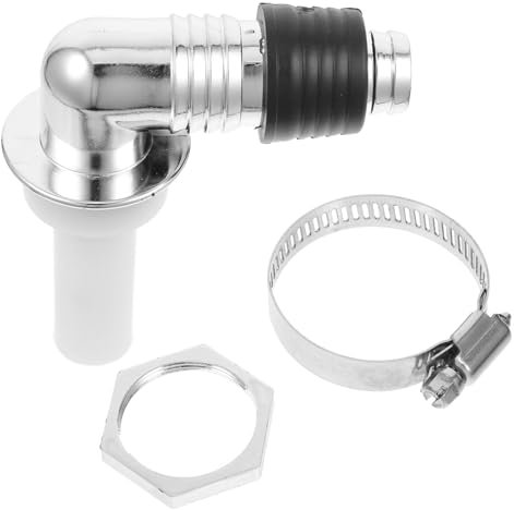 Hemobllo Washing Machine Floor Drain Connector Right Angle Elbow Clamp Multifunctional Floor Drain Connector for Washing Machine Use in Laundry