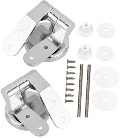 Lurrose Bisagra Para Tapa Wc De Aleación De Zinc Resistente y Antióxido Bisagra Para Asiento De Inodoro Duradera Con Tornillos Incluidos Accesorio De Reparación y Fijación Fácil Para Baño