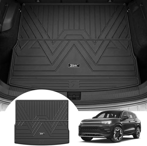 3W Kofferraumwanne für Volkswagen Tiguan 3 2025-2026 | TPE Thorex™ Allwetter, 3D Maßgeschneiderte Passform, Hundefreundlich Auto Zubehör, Wasserdicht & Kratzfest, Antirutsch