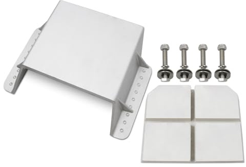 MJ-1-DP 4'' Setback Mini Jacker Small Engine Jack Plate with Wooden Mounting Block for Outboard Motors Up to 35HP