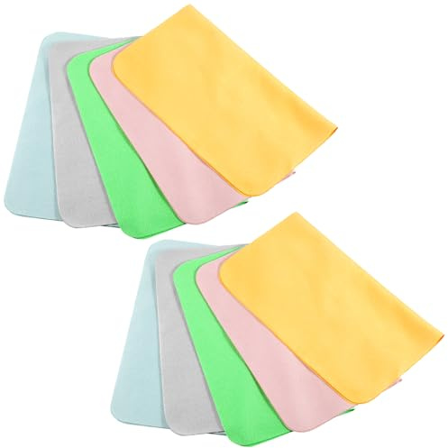 YBEATY 20 Stück Brillenputztücher Mikrofaser Hochwertiges Reinigungstuch für Brillen Putztuch Brillenputztücher Shammy MikrofaserLinsenreinigungstücher für Brillengläser Handybildschirme