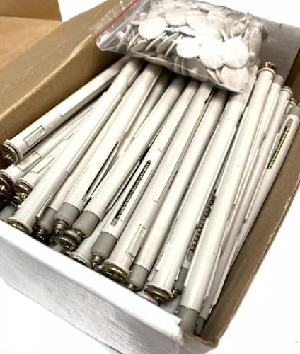 M8 x 140mm Traditional Nylon Window/Door Frame Anchors Including Coloured Caps - Pack of 50