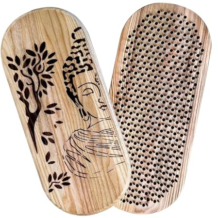 Tavola massaggiante per piedi, in legno, 1 set, dispositivo per massaggio ai piedi 'atleta, massaggiatore per piedi portante, design portante, per uso quotidiano, relax a casa