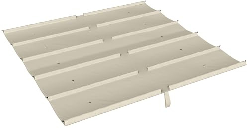 Outsunny Techo para cenador pérgola con 10 Orificios de Drenaje, Lona de Repuesto para cenador de poliéster Transpirable, Solo Cubierta, 288 x 298 cm, UV30+, para pérgola de jardín de 3 x 3 m, Beige