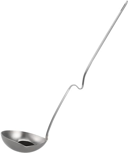 CANIGHT 1pezzi Colino Mestolo Acciaio Inox Anti-olio per Zuppa e Hotpot Filtro Olio Leggero e Portatile Cucchiaio da Pentola Calda Facile da Pulire e Conservare