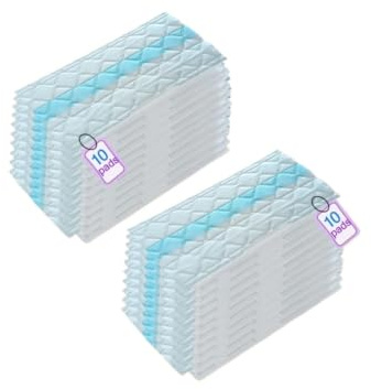 Engångs-wischpads Kompatibel med Shark VM252 VM250 VM251 sugmopp | For VM252, VM250, VM251, QM250, QM251, QM252 vakuummopp modeller, bra absorption, enkelt byte(20pcs)