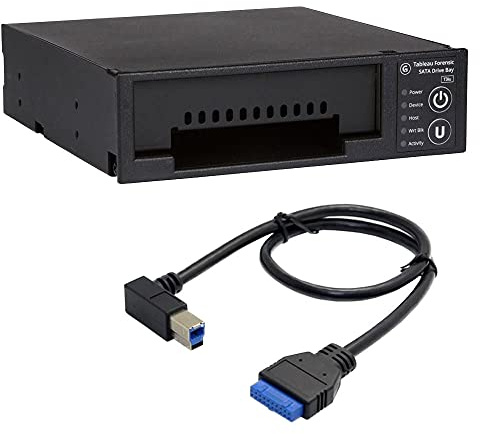 SiForce Tableau T3iu Forensic SATA-Laufwerksschacht-Set (T3iu + USB B auf USB 19-poliger Header)