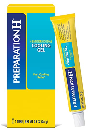 Preparation H Hemorrhoid Cooling Gel with Aloe for Fast Discomfort Relief - 0.9 Oz Tube