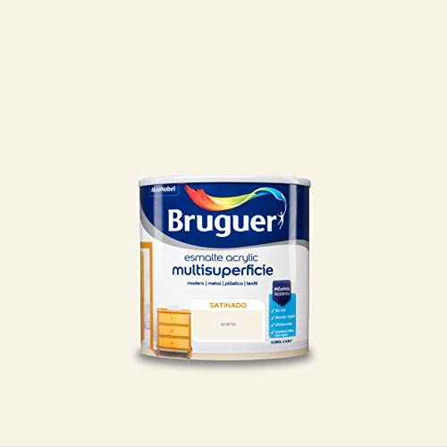 Bruguer Acrylic Multisuperficie Esmalte al agua Satinado Arena 250 ml