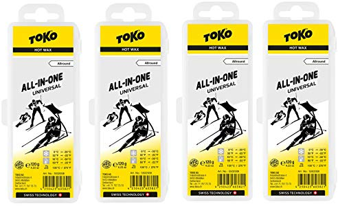 Toko _ Skiwachs Set 4 x All In One Wax - für Alpinski + Langlaufski + Board