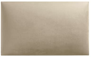 softwalls Wandkissen Samt mit 50mm Polsterung - Bett Kopfteil Wandpolster - Wandverkleidung - Wandpaneele | 50 x 30 Creme Beige
