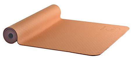 YIN-YANG EARTH Estera de Yoga Doble Cara 6 mm - 61x183cm - Naranja/Púrpura