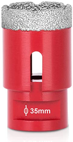 SagaSave 1 scie-cloche M14 de 35 mm pour revêtement diamant - Longue durée de vie - Pour verre, céramique, carrelage, marbre, céramique, bouteilles, etc