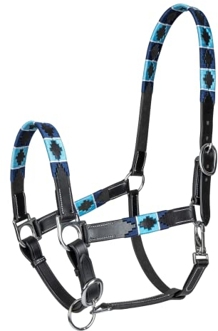 WALDHAUSEN Lederhalfter Polo, VB, schwarz