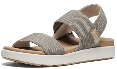 KEEN Elle ryggrem för kvinnor ledig plattform öppen tå kil sandal, Brindle/Björk, 9.5