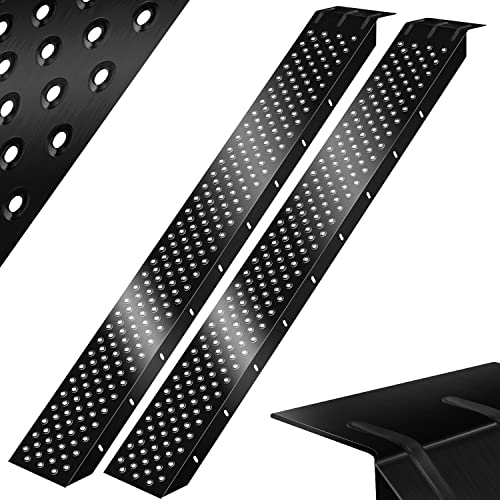 MASKO® 2X Rampe d'accès 400 kg | Rampe de Chargement | Rail de Chargement | Acier galvanisé | Antidérapant | 200 kg* pièce | 400 kg* la Paire | Rampe de Chargement pour Moto Tout-Terrain Quad Voiture
