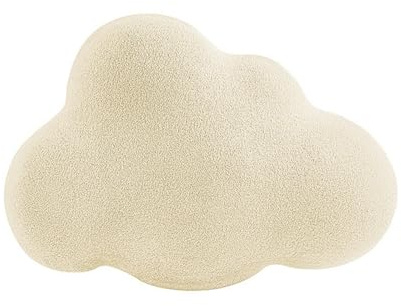 Herfair Kuschelkissen Wolken Kissen Weiche Flauschige Wolkenform Schmusekissen Sofakissen Memory Kissen Dekokissen für Kinderzimmer Schlafzimmer (Weiß)