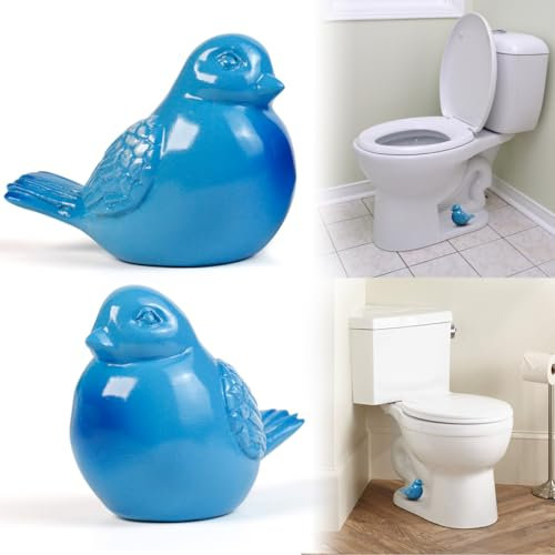 2pcs Toilet Bolt Caps, Tall Toilet Bolt Covers Decorative, Bird Replacement Toilet Screw Cover Caps, No Need to Cut The Bolt and No Tools Required - Universal Fit