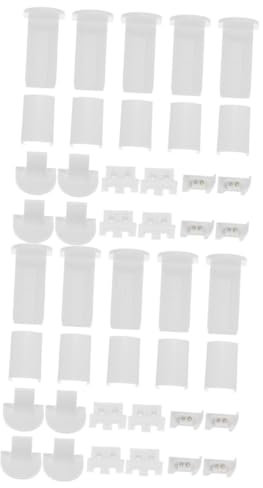Cabilock 64 STK Blindlaschen Lamellen Ersatzteil Plissee Plissee-Ersatzteile Fensterjalousie Zubehör Fensterdekoration Zubehör Gardinenstange goldene Vorhänge Ersatzteile für Jalousien