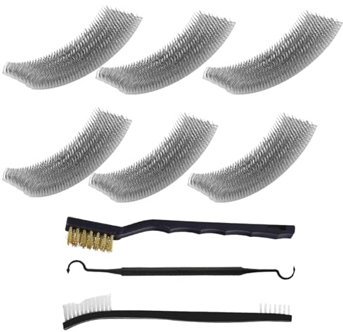 Wire Brush Set, 9-Piece Copper Pipe Cleaner for Drill with 15mm & 22mm Replaceable Brushes , Durable Steel Wire Brushes for Rust Removal & Cleaning, Multi-Size Metal Brush Kit for Plumbing, Automotive