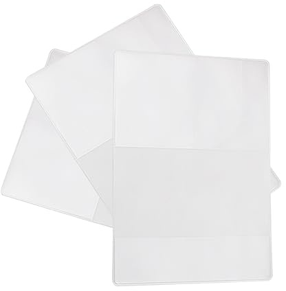 Homoyoyo 5 Stück Transparente PVC Reisepasshüllen Schutzhüllen 20x13cm Dokumententasche Ausweisschutzhülle Reisezubehör