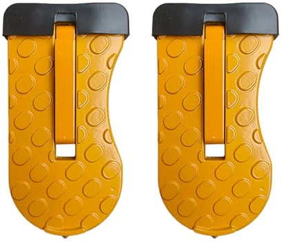 GIONAR Lot de 2 marchepieds pliables pour porte de voiture, robuste capacité de 250 kg, crochet en alliage d'aluminium avec brise-verre, marche universelle pour accès au toit, accessoires de SUV